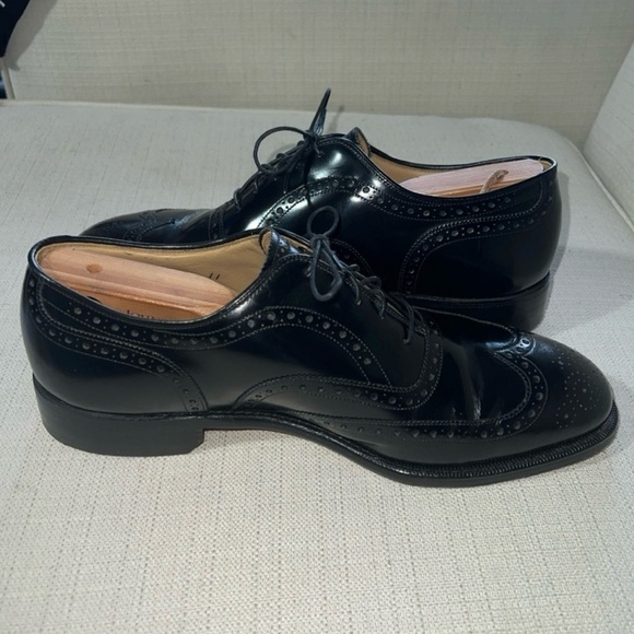 Johnston & Murphy Shoes Men’s 9E/C Black Heritage Wingtip Oxfords Vintage main image 9